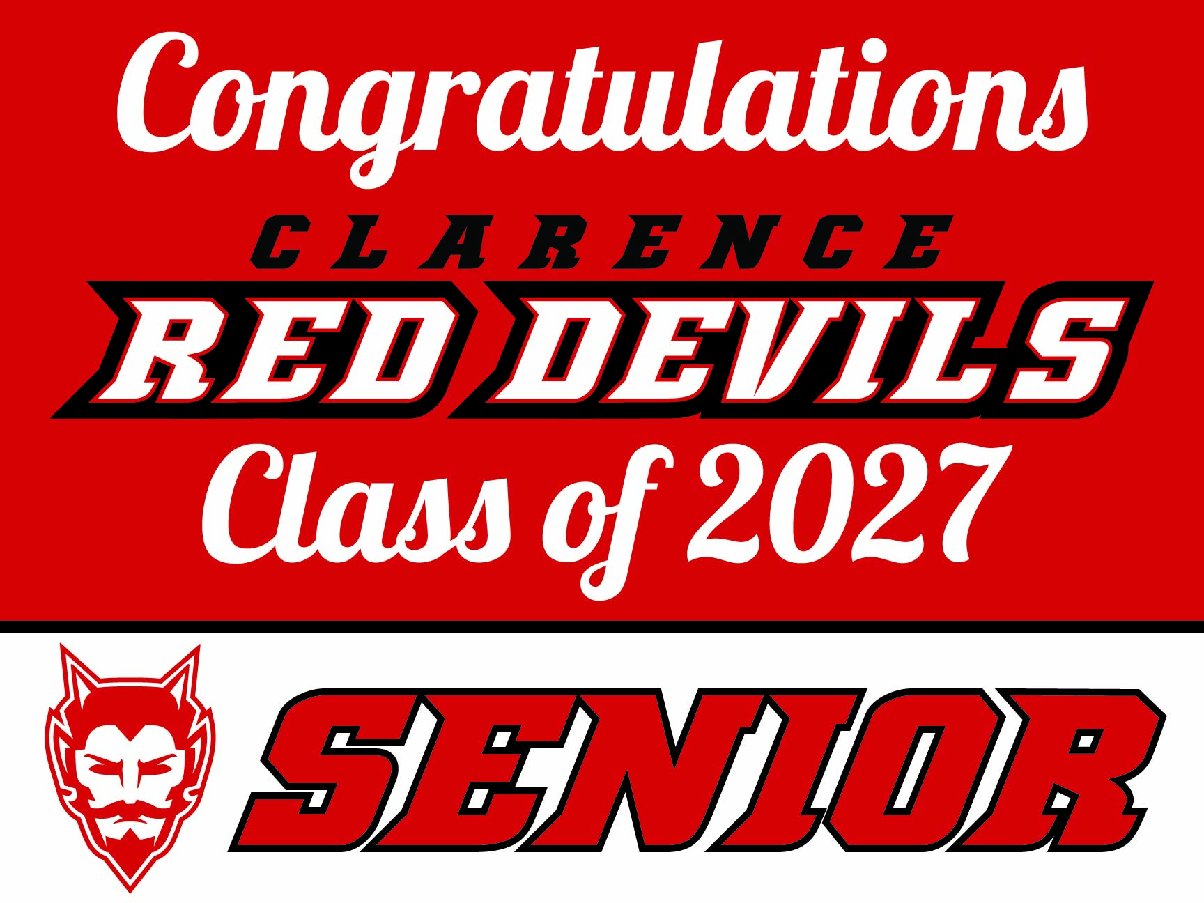 Class of 2027 Senior Lawn Sign